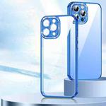For iPhone 13 Glitter Lens Film TPU Phone Case(Blue)