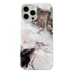 For iPhone 12 Marble Pattern Phone Case(Black)