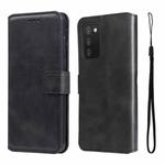 For Samsung Galaxy A03s 165.8mm US Version JUNSUNMAY Calf Texture Leather Phone Case(Black)