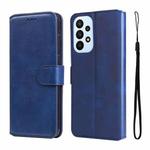 For Samsung Galaxy A23 4G / M23 / F23 JUNSUNMAY Calf Texture Leather Phone Case(Blue)
