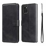 For Samsung Galaxy A03 166mm EU Version JUNSUNMAY Calf Texture Leather Phone Case(Black)