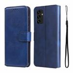 For Samsung Galaxy A13 4G JUNSUNMAY Calf Texture Leather Phone Case(Blue)