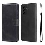 For Samsung Galaxy A13 4G JUNSUNMAY Calf Texture Leather Phone Case(Black)