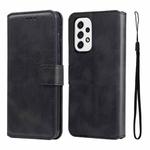 For Samsung Galaxy A53 5G JUNSUNMAY Calf Texture Leather Phone Case(Black)