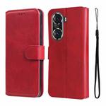 For Honor 60 Pro JUNSUNMAY Calf Texture Leather Phone Case(Red)