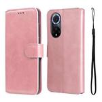 For Honor 50 5G / Huawei Nova 9 JUNSUNMAY Calf Texture Leather Phone Case(Pink)