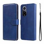 For Honor 50 5G / Huawei Nova 9 JUNSUNMAY Calf Texture Leather Phone Case(Blue)