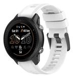 For Garmin Fenix 6 GPS 22mm Solid Color Silicone Watch Band(White)