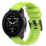 For Garmin Quatix 5 Sapphire 22mm Solid Color Silicone Watch Band(Lime Color)