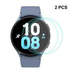 2 PCS For Samsung Galaxy Watch5 44mm ENKAY 0.2mm 9H Tempered Glass Screen Protector Watch Film