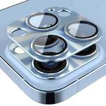ENKAY Aluminium Alloy Tempered Glass Lens Cover Film For iPhone 14 Pro / 14 Pro Max (Sierra Blue)