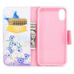 Colored Drawing Pattern Horizontal Flip Leather Case for Samsung Galaxy A8&A530,with Holder & Card Slots & Wallet(Butterfly Love)