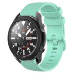 For Samsung Galaxy Watch5 Pro 45mm 20mm Plaid Solid Color Silicone Watch Band(Water Duck)