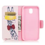 Colored Drawing Pattern Horizontal Flip Leather Case for Samsung GalaxyJ330&J3,with Holder & Card Slots & Wallet(Deer)