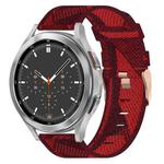 For Samsung Galaxy Watch4 Classic 46mm 20mm Nylon Woven Watch Band(Red)