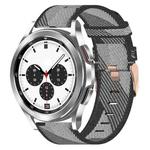 For Samsung Galaxy Watch4 Classic 42mm 20mm Nylon Woven Watch Band(Grey)