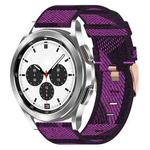 For Samsung Galaxy Watch4 Classic 42mm 20mm Nylon Woven Watch Band(Purple)