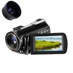 4K 30X Digital Zoom WiFi Camcorder Video Camera, Model:Standard + Wide-Angle Lens