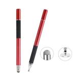 AT-31 Conductive Cloth Head + Precision Sucker Capacitive Pen Head 2-in-1 Handwriting Stylus(Red)