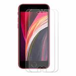 For iPhone SE 2022 / 2020 2pcs ENKAY Thickened Glue No White Edge 0.26mm 9H 2.5D Tempered Glass Film