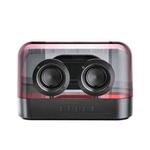 K9 Transparent RGB Portable Wireless Bluetooth Speaker Support AUX FM TF Card(Black)