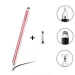 AT-32 3-in-1 Precision Sucker Capacitive Pen + Conductive Cloth Head + Handwriting Signature Pen Mobile Phone Touch Screen Pen with 1 Pen Head(Rose Gold)
