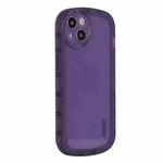 For iPhone 14 ENKAY Translucent Matte TPU Phone Case (Purple)