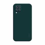 For Samsung Galaxy A22 4G ENKAY Liquid Silicone Shockproof Phone Case(Dark Green)