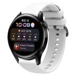 For Huawei Watch3 22mm Waterproof Sports Silicone Watch Band(White)
