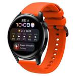 For Huawei Watch3 22mm Waterproof Sports Silicone Watch Band(Orange)