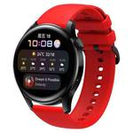 For Huawei Watch3 22mm Waterproof Sports Silicone Watch Band(Red)