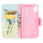 Colored Drawing Pattern Horizontal Flip Leather Case for Galaxy A30, with Holder & Card Slots & Wallet(Feather Bird)