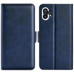 For Nothine Phone 1 Dual-side Magnetic Buckle Leather Phone Case(Dark Blue)