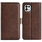 For Tone E22 Dual-side Magnetic Buckle Horizontal Flip Leather Phone Case(Brown)