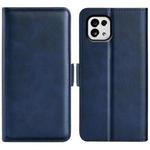 For Tone E22 Dual-side Magnetic Buckle Horizontal Flip Leather Phone Case(Dark Blue)