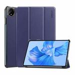 For Huawei MatePad Pro 11 2022 ENKAY Plastic Back Cover Smart Leather Stand Case(Dark Blue)