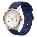 For Garmin Vivomove 20mm Solid Color Soft Silicone Watch Band(Navy Blue)