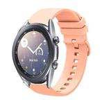 For Samsung Galaxy Watch3 41mm 20mm Solid Color Soft Silicone Watch Band(Pink)