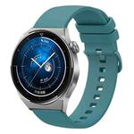 For Huawei Watch GT3 Pro 43mm 20mm Solid Color Soft Silicone Watch Band(Pine Green)