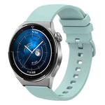 For Huawei Watch GT3 Pro 46mm 22mm Solid Color Soft Silicone Watch Band(Sapphire Green)