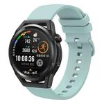 For Huawei Watch GT Runner 22mm Solid Color Soft Silicone Watch Band(Sapphire Green)