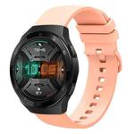 For Huawei Watch GT 2E 22mm Solid Color Soft Silicone Watch Band(Pink)