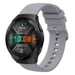 For Huawei Watch GT 2E 22mm Solid Color Soft Silicone Watch Band(Grey)