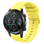 For Honor Magic Watch 2 46mm 22mm Solid Color Soft Silicone Watch Band(Yellow)