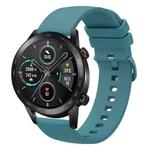 For Honor Magic Watch 2 46mm 22mm Solid Color Soft Silicone Watch Band(Pine Green)