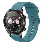 For Honor Watch Dream 22mm Solid Color Soft Silicone Watch Band(Pine Green)