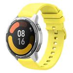For Xiaomi Watch Color 2 22mm Solid Color Soft Silicone Watch Band(Yellow)