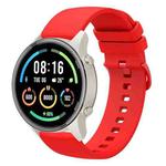 For Xiaomi Watch Sport 22mm Solid Color Soft Silicone Watch Band(Red)