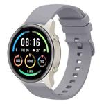 For Xiaomi Watch Sport 22mm Solid Color Soft Silicone Watch Band(Grey)