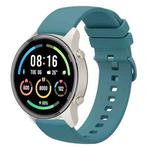 For Xiaomi Watch Sport 22mm Solid Color Soft Silicone Watch Band(Pine Green)